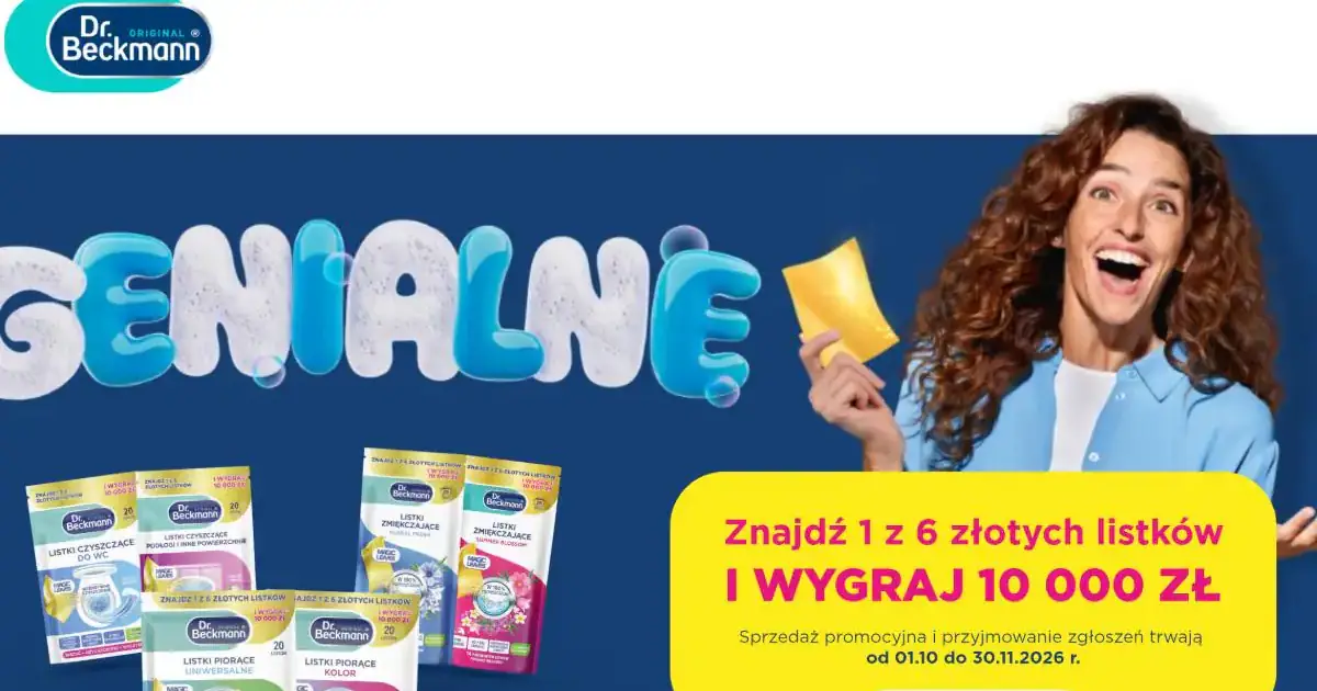 Wygraj nawet 11 111,11 zł w loterii Dr. Beckmann i Rossmann