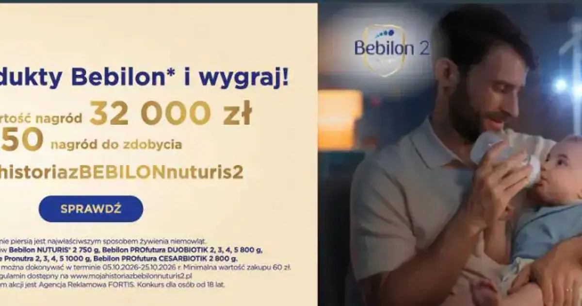 Wygraj 8000 zł i nagrody dla rodziny w konkursie Bebilon