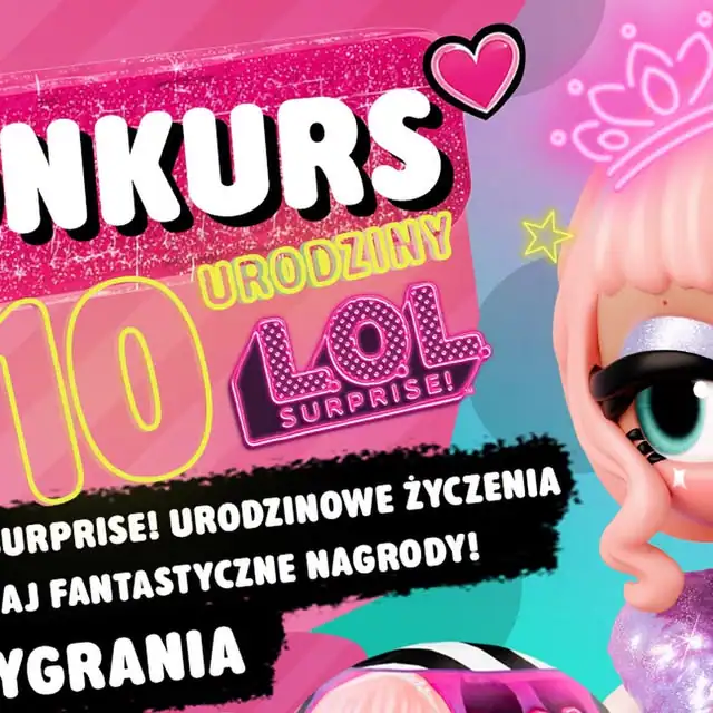 Konkurs L.O.L. Surprise! - Urodzinowe życzenia i zestawy zabawek — tło