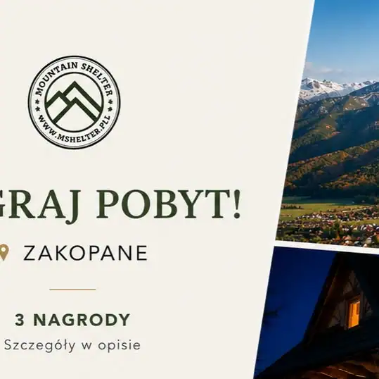 Konkurs Mountain Shelter "Wygraj wyjazd w góry dla 2 osób"