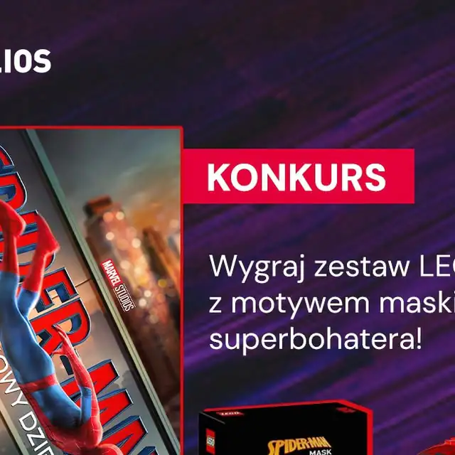 Konkurs Sieć Kin Helios -"Wygraj zestawy LEGO Spider-Man" — tło