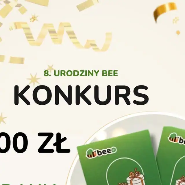 Konkurs Bee.pl "8. urodziny i kody rabatowe" — tło