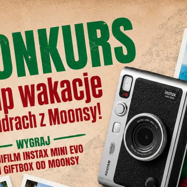 Konkurs Moonsy "Złap wakacje w kadrach z Instaxa"