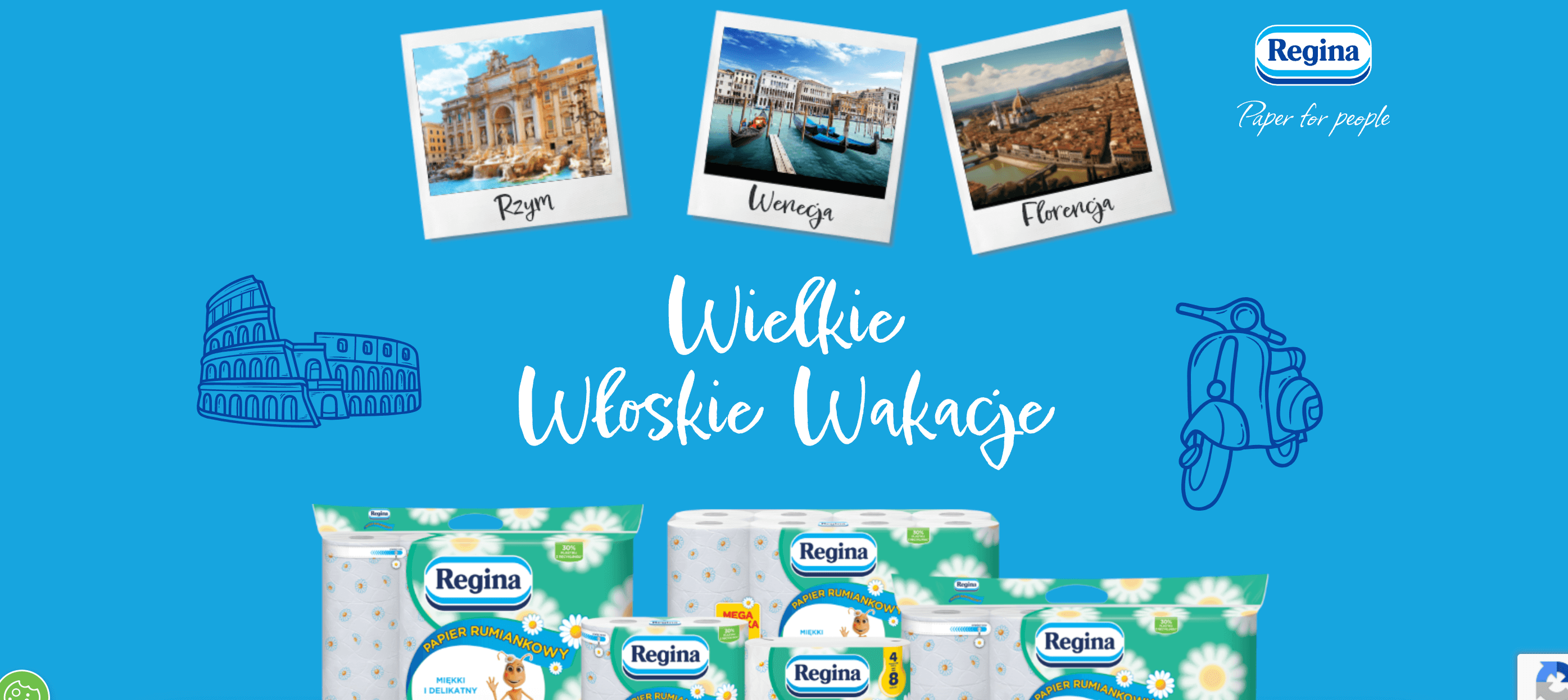 Konkurs Regina Papier Rumiankowy "Wielkie włoskie wakacje"