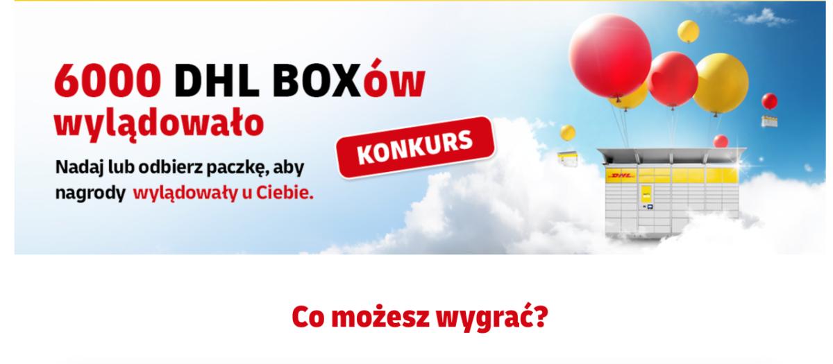 Konkurs DHL " 6000 DHL Boksów wylądowało"