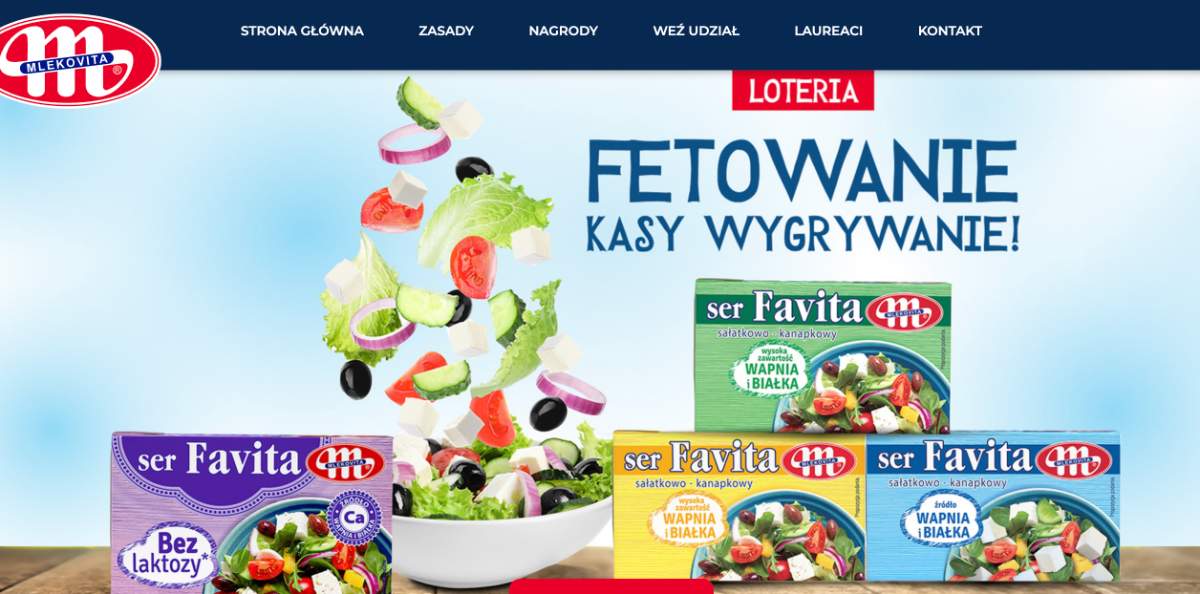 Loteria Favita "Fetowanie kasy wygrywanie!"