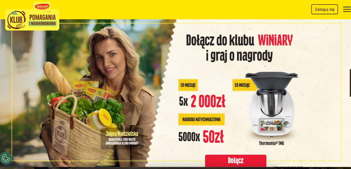 Loteria „Klub Pomagania i Niemarnowania WINIARY”