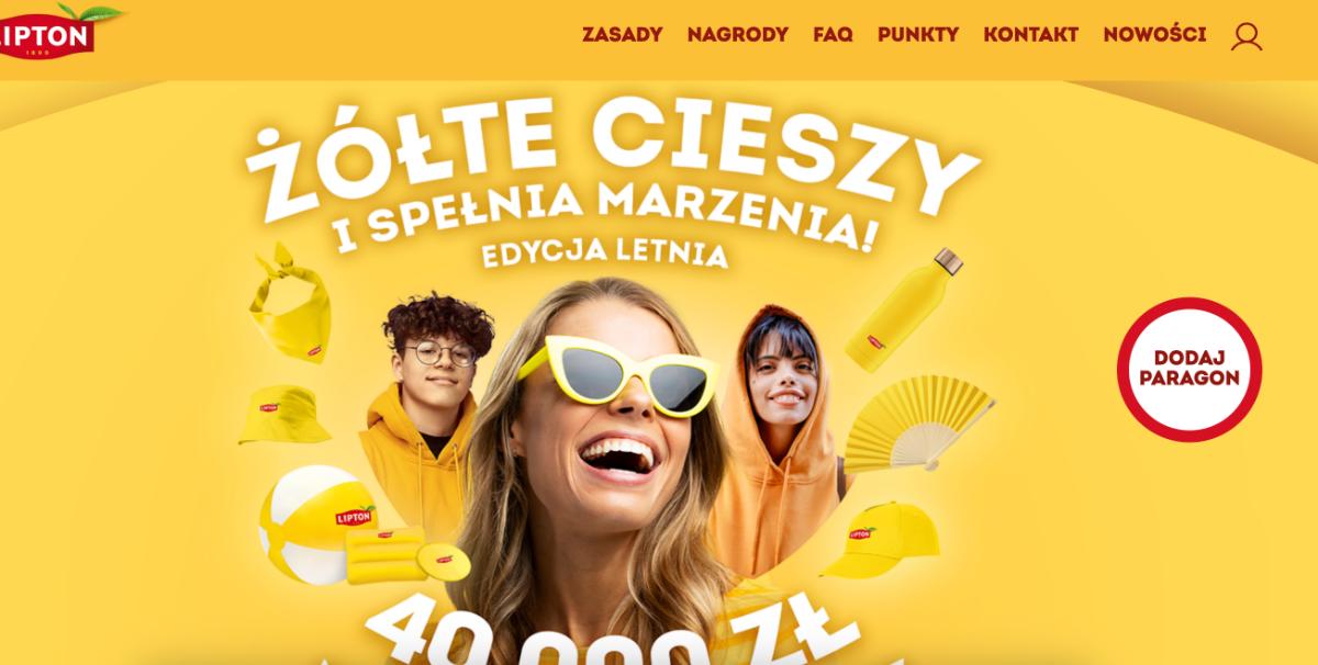 Konkurs Biedronka x Lipton „Żółte marzenia, które cieszą”