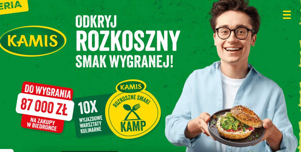 Loteria Biedronka x Kamis „ODKRYJ ROZKOSZNY SMAK WYGRANEJ!”