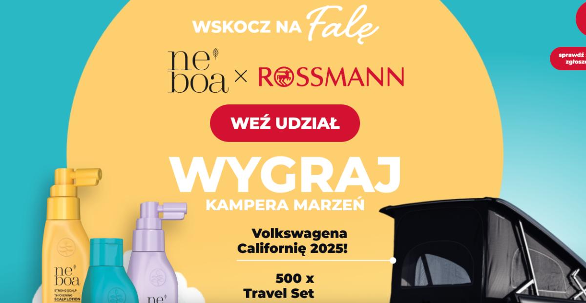 Loteria Rossmann x Neboa „Wskocz na falę z Neboa”