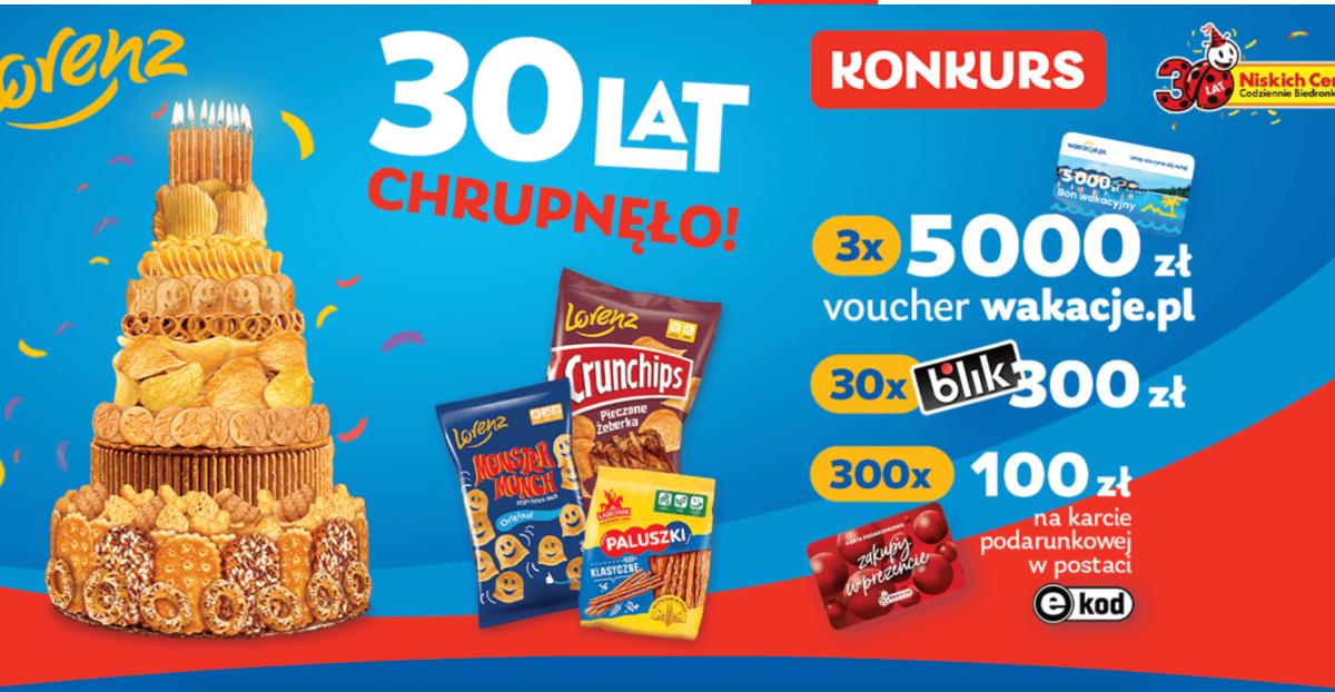 Konkurs Biedronka x Lorenz "30 LAT CHRUPNĘŁO!"