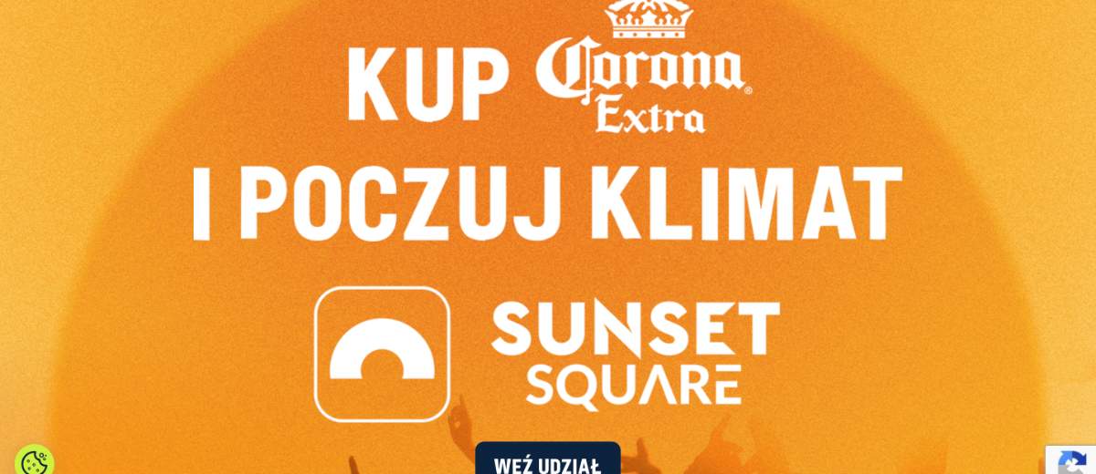 Konkurs SUNSET SQUARE x CORONA EXTRA „Wygraj bilety na SUNSET SQUARE z CORONA EXTRA”