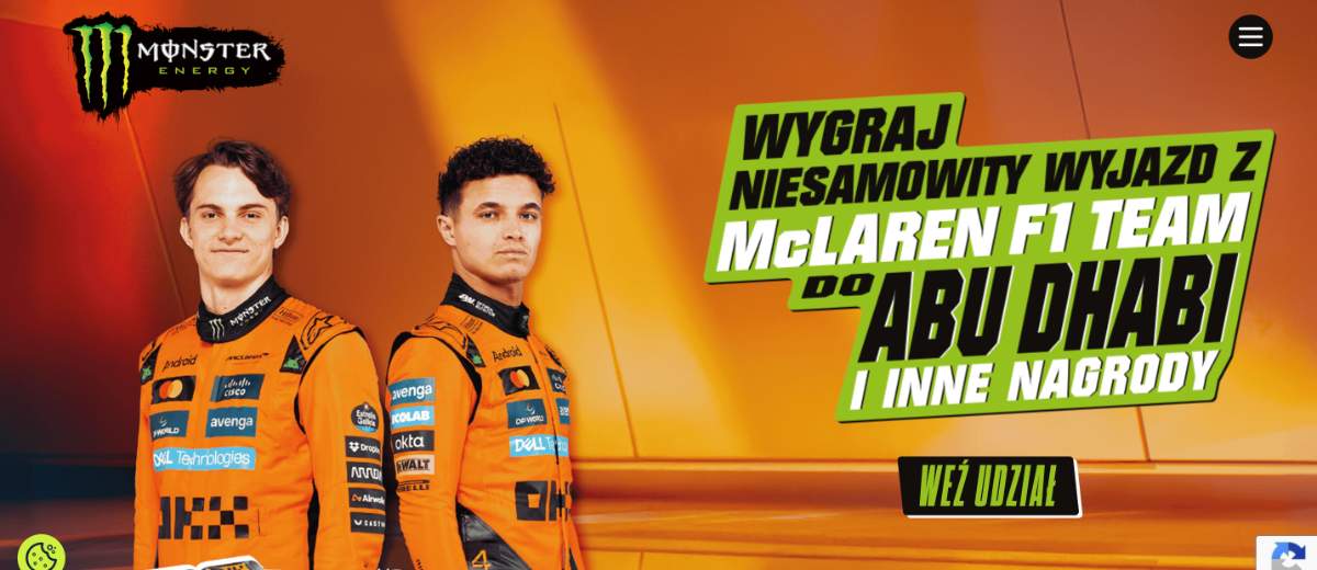 Konkurs Żabka x Monster "WYZWANIE MONSTER - McLaren"