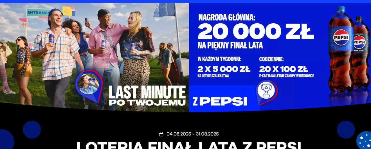 Konkurs Biedronka x Pepsi „Finał lata z Pepsi”