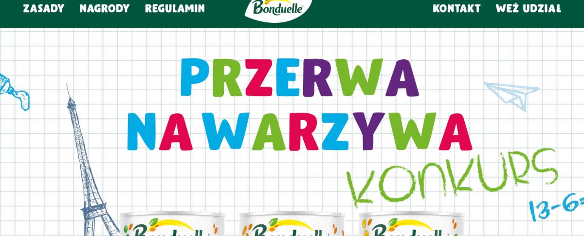 Konkurs Bonduelle „PRZERWA NA WARZYWA”