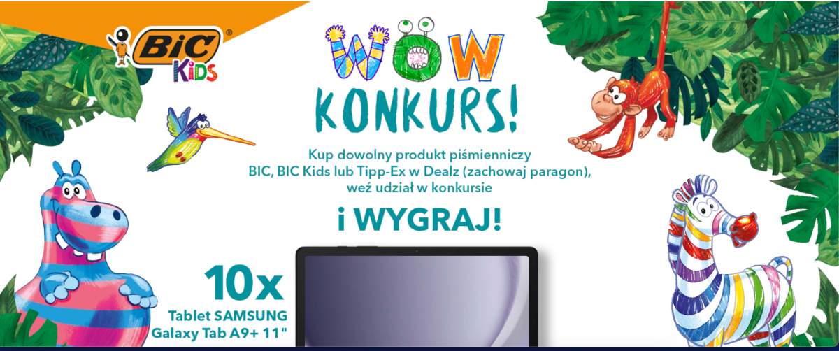 Konkurs Dealz x BIC, BIC Kids lub Tipp-Ex „Konkurs WOW w Dealz”