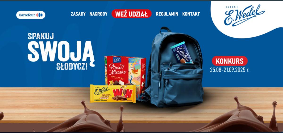 Konkurs Carrefour x E.Wedel „SPAKUJ SWOJĄ SŁODYCZ”