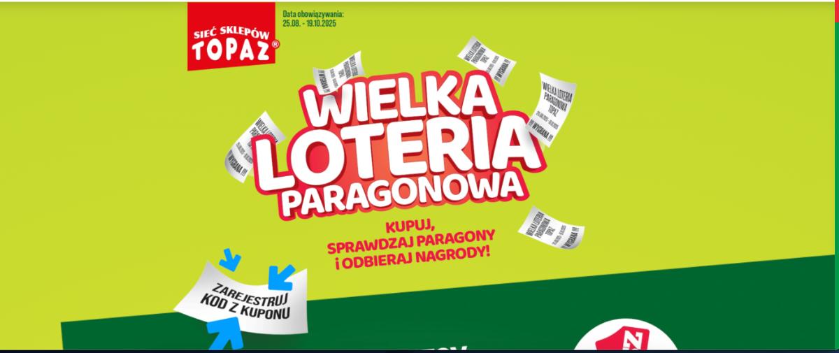 Loteria Topaz „WIELKA LOTERIA PARAGONOWA”