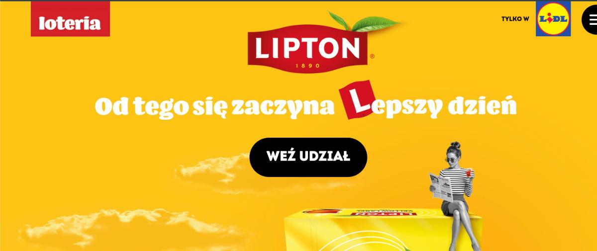 Loteria Lidl x Lipton „Kupuj herbaty i wygrywaj nagrody!”