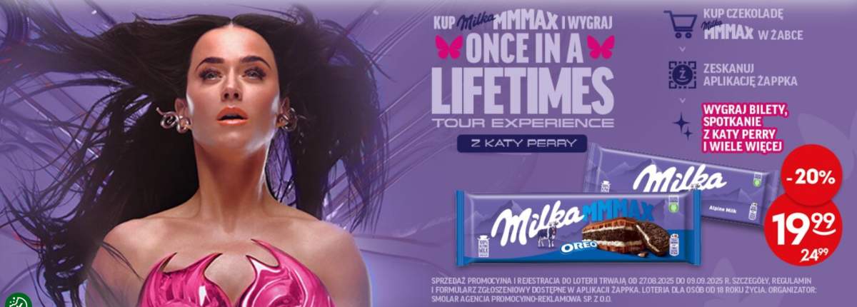Loteria Żabka x Milka Mmmax "Milka Mmmax & Katy Perry"