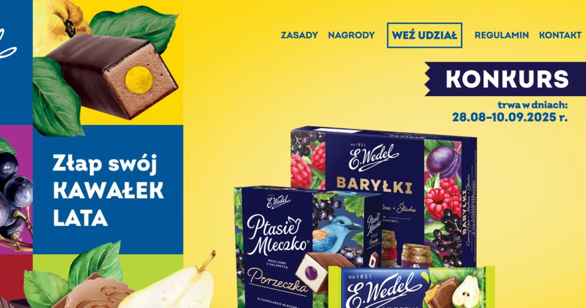 Konkurs Intermarche x Wedel „ZŁAP SWÓJ KWALEK LATA”