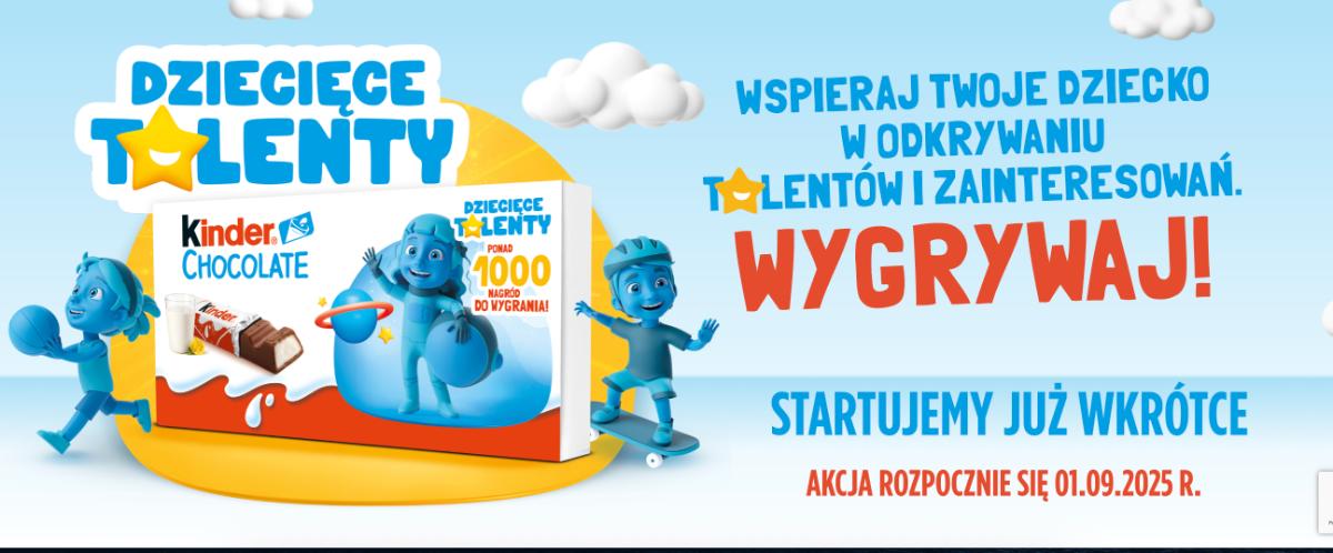 Loteria Kinder „Dziecięce Talenty Kinder Chocolate 2025”