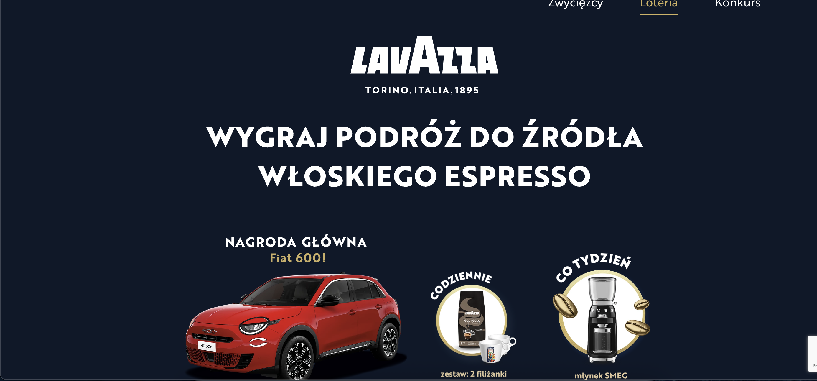 Konkurs Lavazza „Konkurs 130 lat Lavazza”