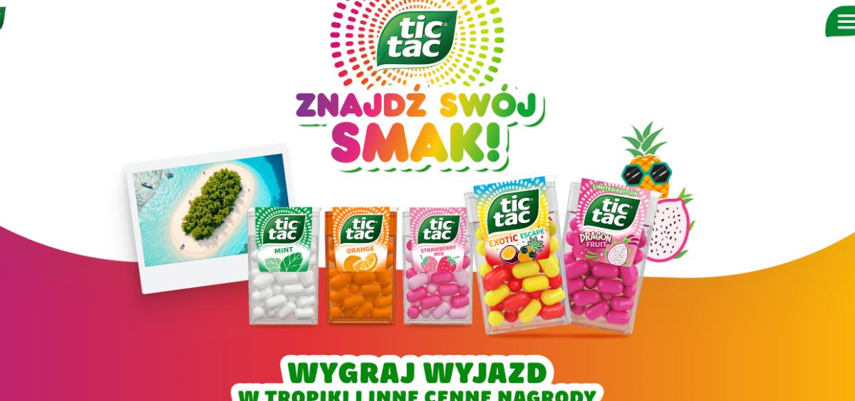 Loteria Tic Tac „TIC TAC - ZNAJDŹ SWÓJ SMAK”
