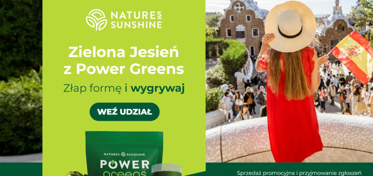 Loteria Nature’s Sunshine Products "Zielona Jesień z Power Greens! Złap formę i wygrywaj!