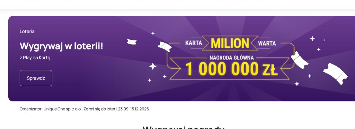 Loteria Play "Karta Milion Warta"