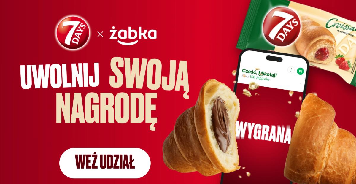 Konkurs 7Days x Żabka "Uwolnij swoją nagrodę"