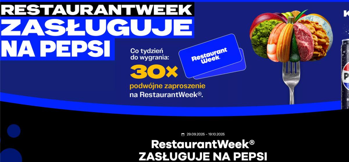 Konkurs Pepsi „RestaurantWeek z Pepsi Jesień 2025”