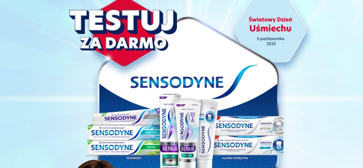 Promocja Sensodyne "Testuj z uśmiechem"