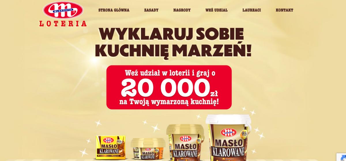 Loteria Mlekovita „Wyklaruj sobie kuchnię marzeń!”