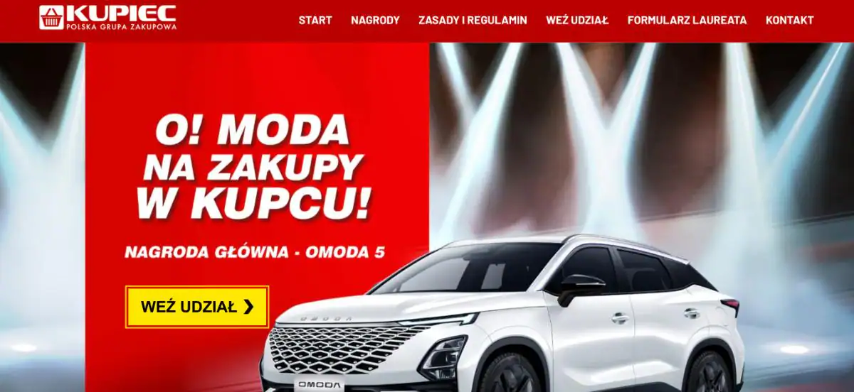 Loteria Kupiec „O! Moda na nagrody w Kupcu!”