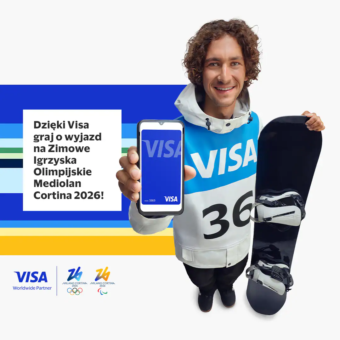 Loteria Visa „Płać kartą Visa i graj o wyjazd Igrzyska Olimpijskie Milano Cortina 2026”
