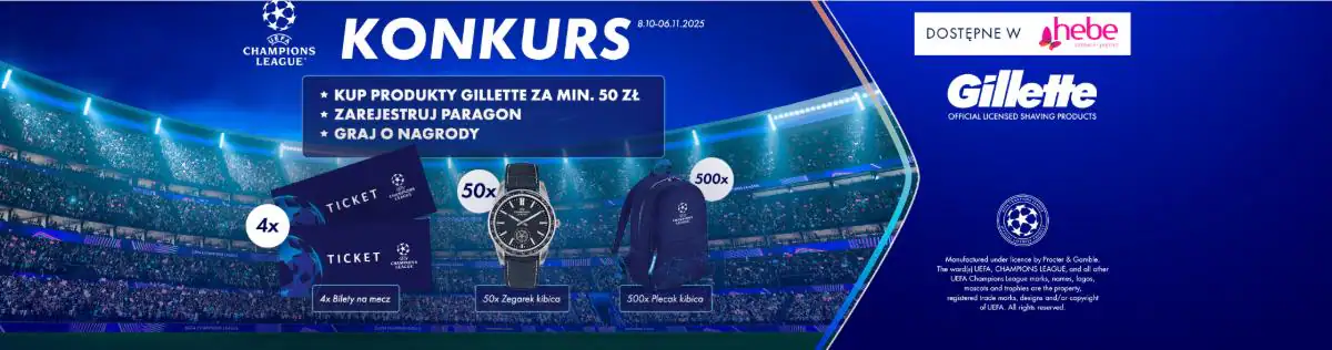 Konkurs Gillette x Hebe „Hebe Gillette”