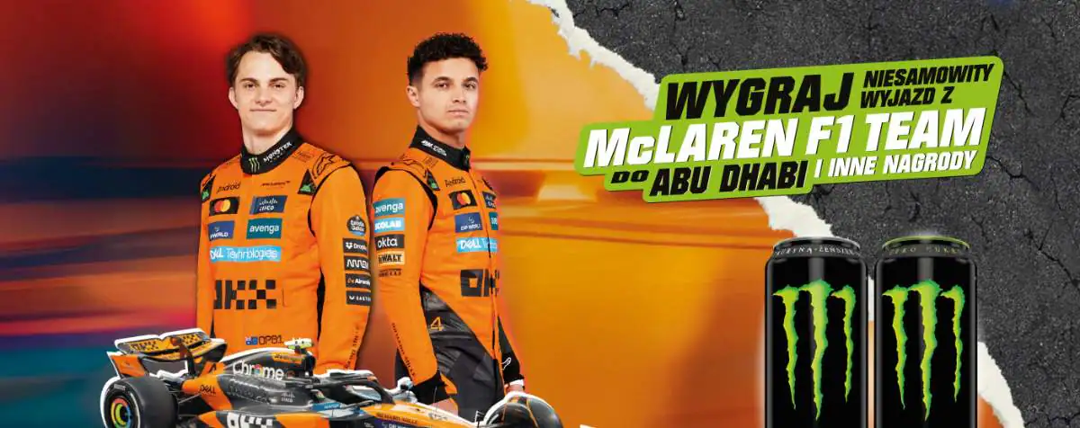 Loteria Monster x Orlen "WYGRAJ WYJAZD MARZEŃ NA ABU DHABI GP!"