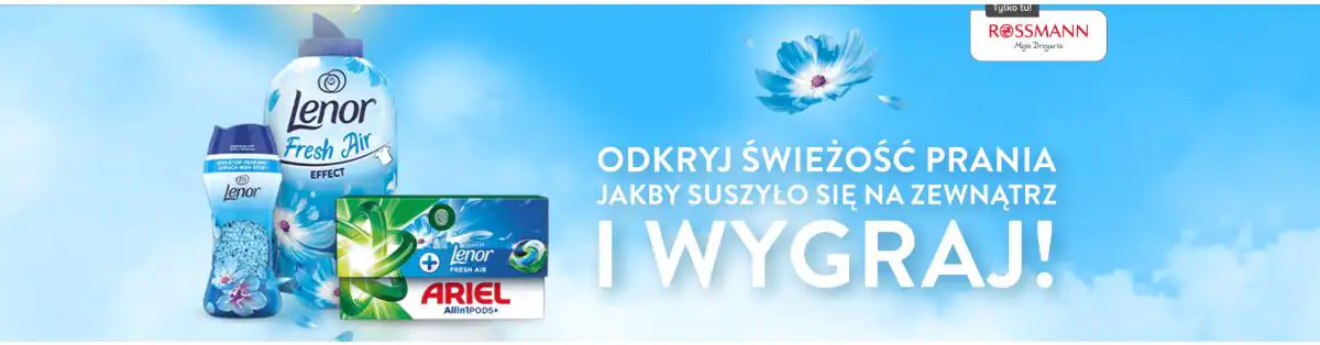Konkurs Lenor & Ariel x Rossmann „Odkryj świeżość prania!”
