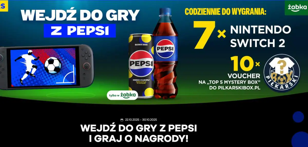 Konkurs Pepsi x Żabka „Wejdź do gry z Pepsi”