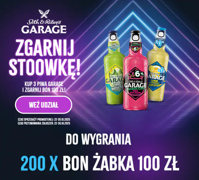 Konkurs Garage x Żabka "Zgarnij stoowkę!"