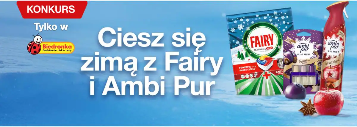 Konkurs Fairy, Ambi Pur x Biedronka „AmbiPur i Fairy w Biedronce”