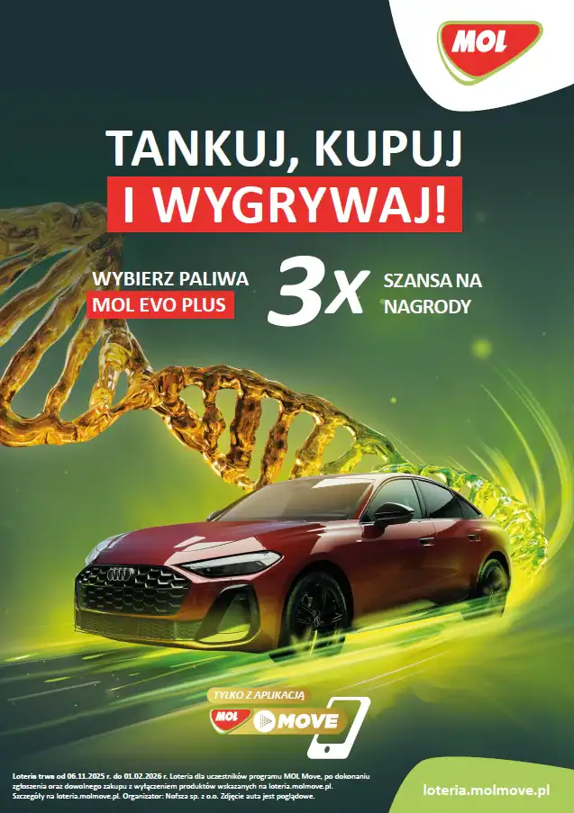 Loteria Mol „Zimowej Loterii MOL Move”.