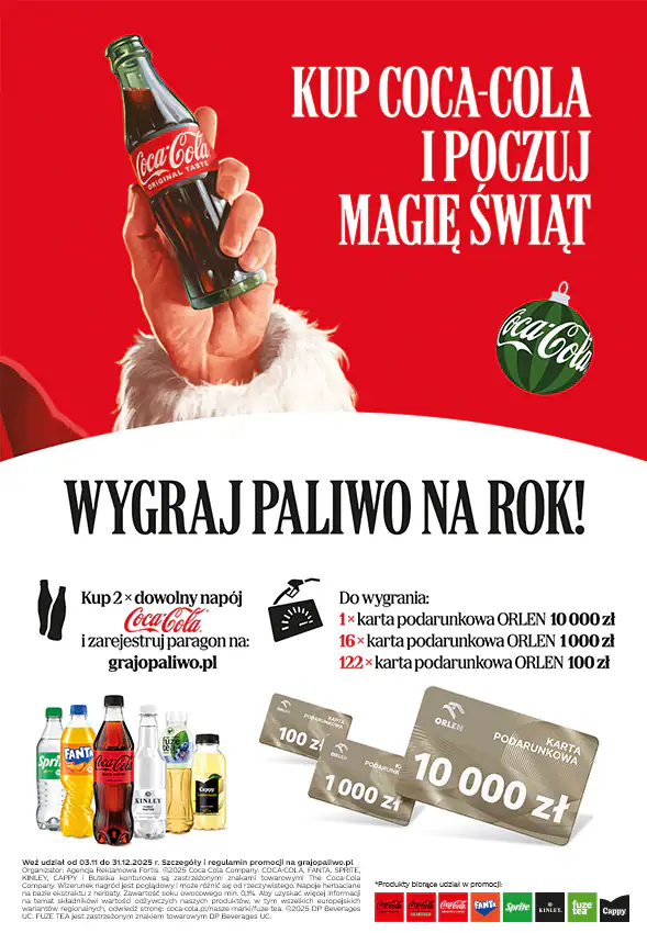 Loteria Coca-Cola x Orlen "GRAJ O PALIWO 2025"