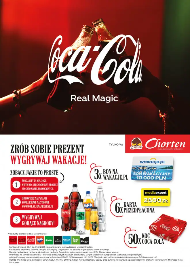Konkurs Coca-Cola x Chorten „Konkurs Coca-Cola HBC Polska w sklepach Chorten”