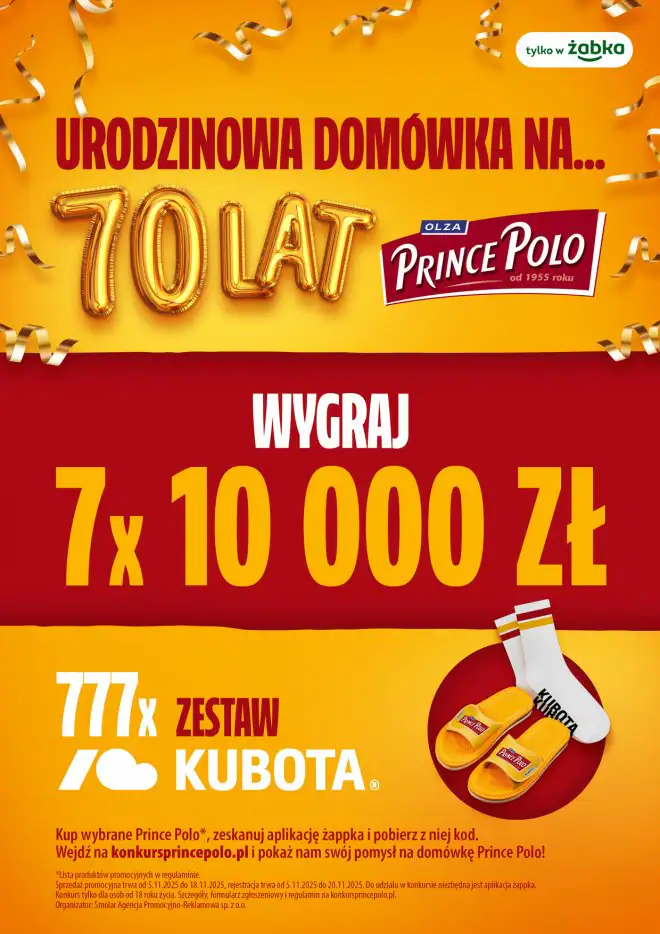 Konkurs Prince Polo XXL x Żabka „Urodzinowa domówka Prince Polo”