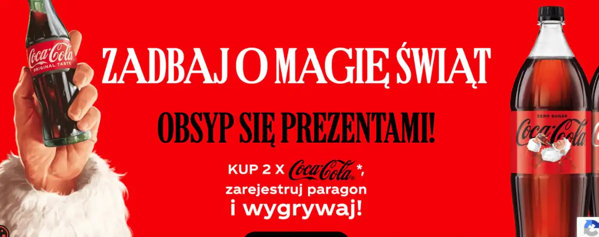 Loteria Coca - Cola x Biedronka „Obsyp się prezentami z Coca-Cola”