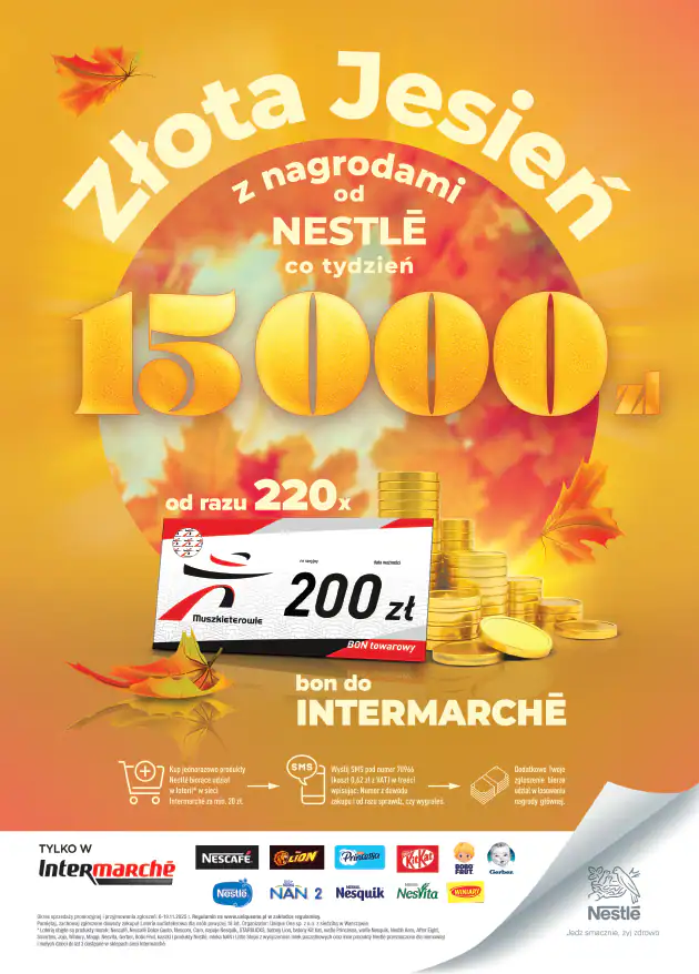 Loteria Nestle x Intermarche „Złota jesień z nagrodami od Nestle”