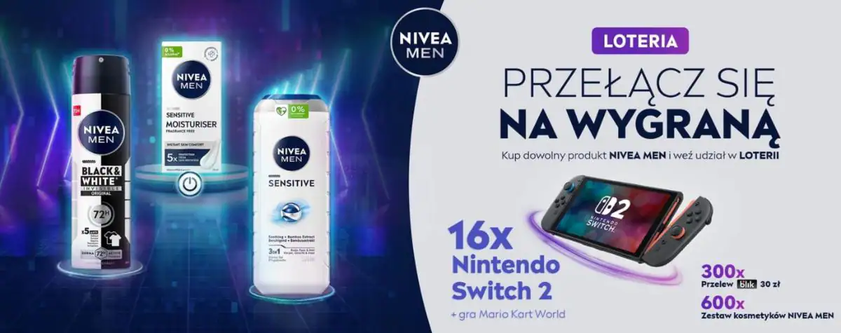 Loteria NIvea „Przełącz się na wygraną”