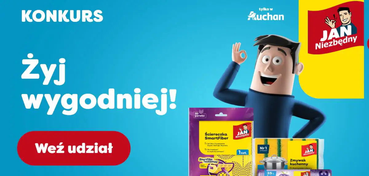 Konkurs Jan Niezbędny x Auchan "Żyj wygodniej!"